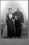 Kirstine f. Jensen og Hans Dieckmann. Bryllupsbillede 1901