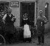 Hans Peter Petersen hos skomager Thrane i Horbelev. Foto 1908-1913