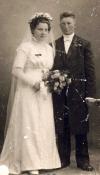 Kirsten Hannea Diechmann og Niels Kristian Nielsen, bryllupsbillede 30. maj 1913